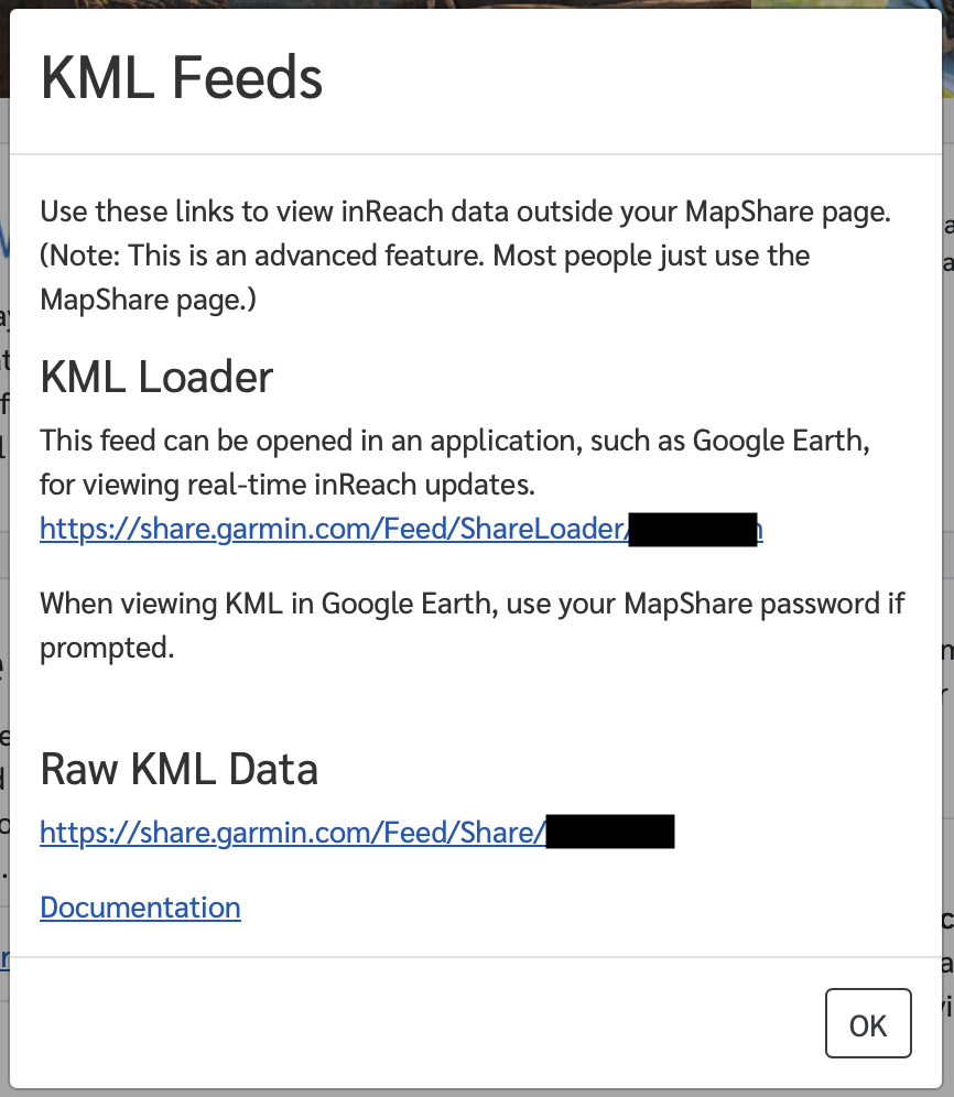 Raw KML feed link